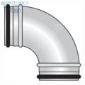 Отвод  гальванизированная сталь ВВ  90°, Ø  160, с прокладками